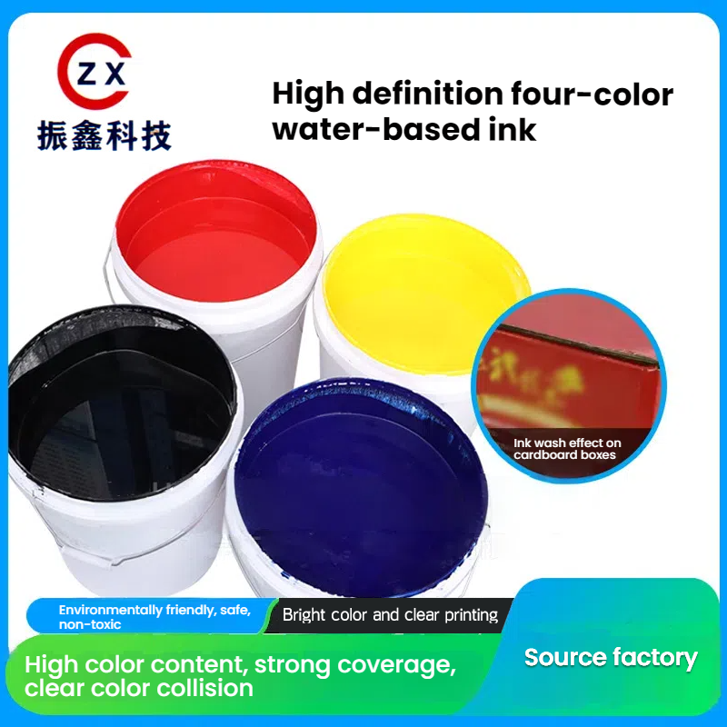 How does corrugated cardboard ink achieve clear, smudge-free printing?